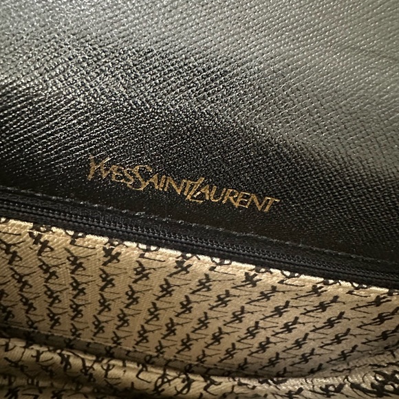 SAINT LAURENT YSL Shoulder Bag Leather Black with strap crossbody - Picture 5 of 16